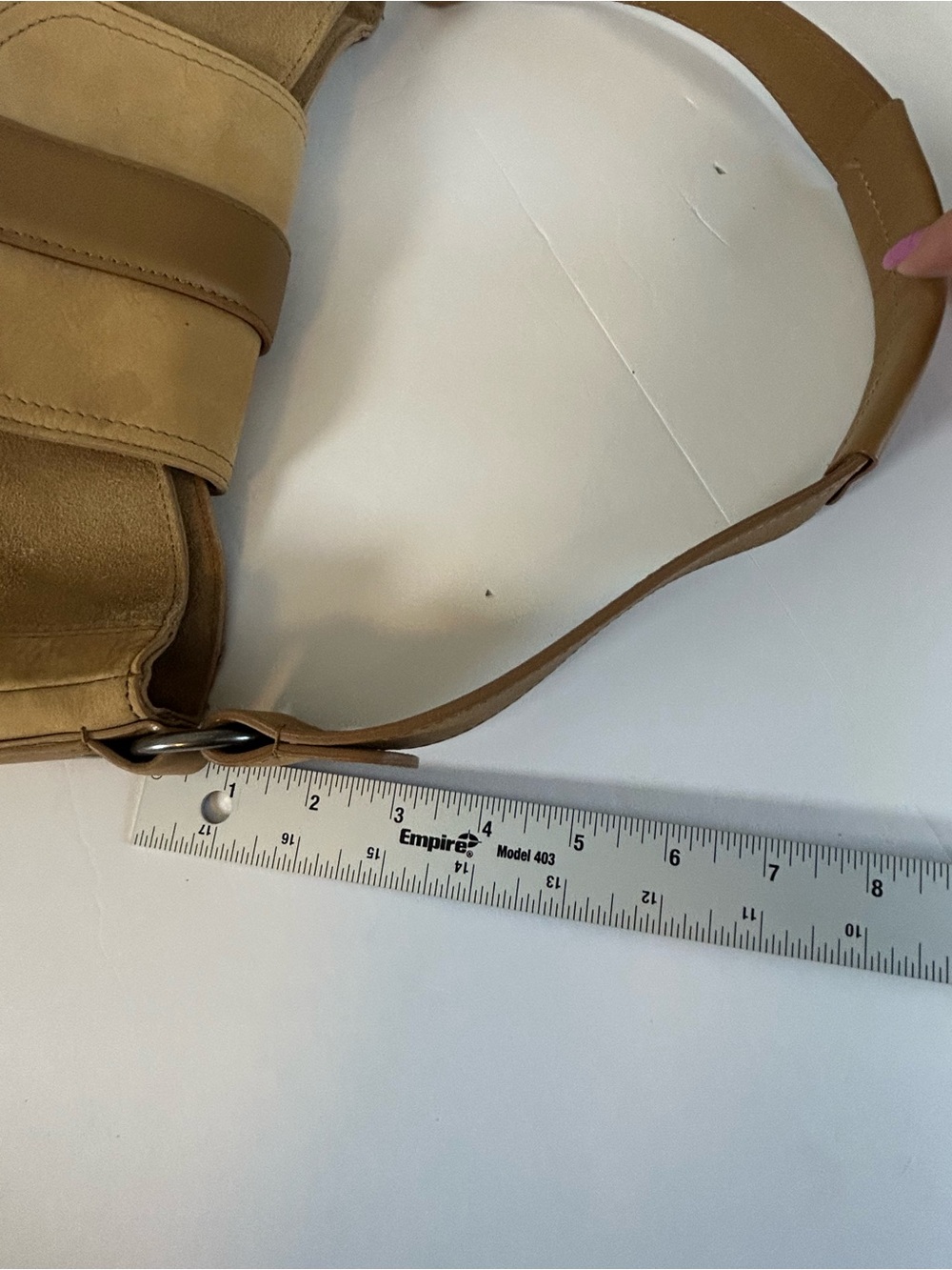 NWOT Gorgeous Lucky Brand Tan Suede Hobo Bag with Ring Accent - Picture 12 of 12